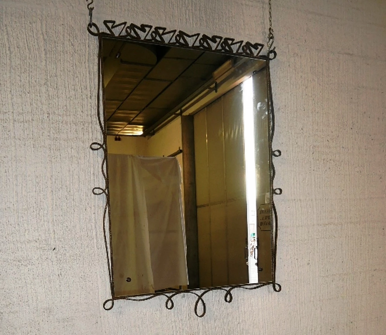 Specchiera in ferro di Pier Luigi Colli, anni '50 2