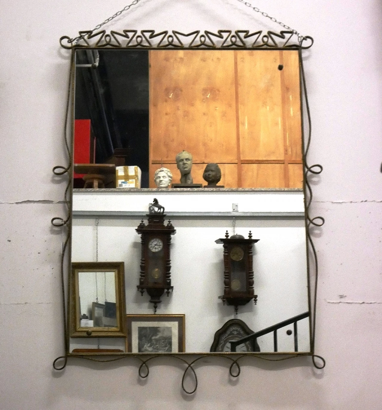 Iron mirror by Pier Luigi Colli, 1950s 12