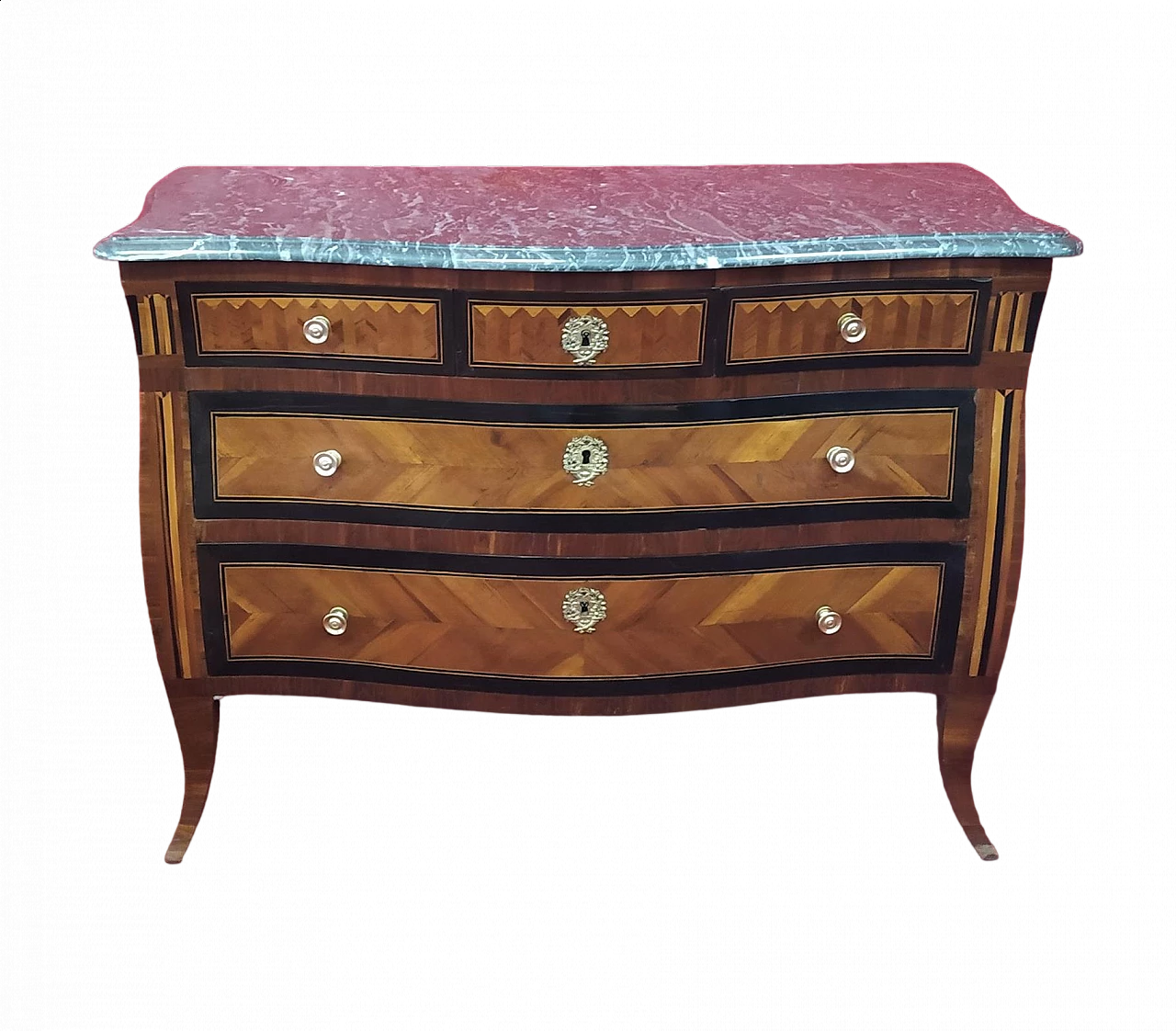Walnut dresser with marble top, mid-19th century 10