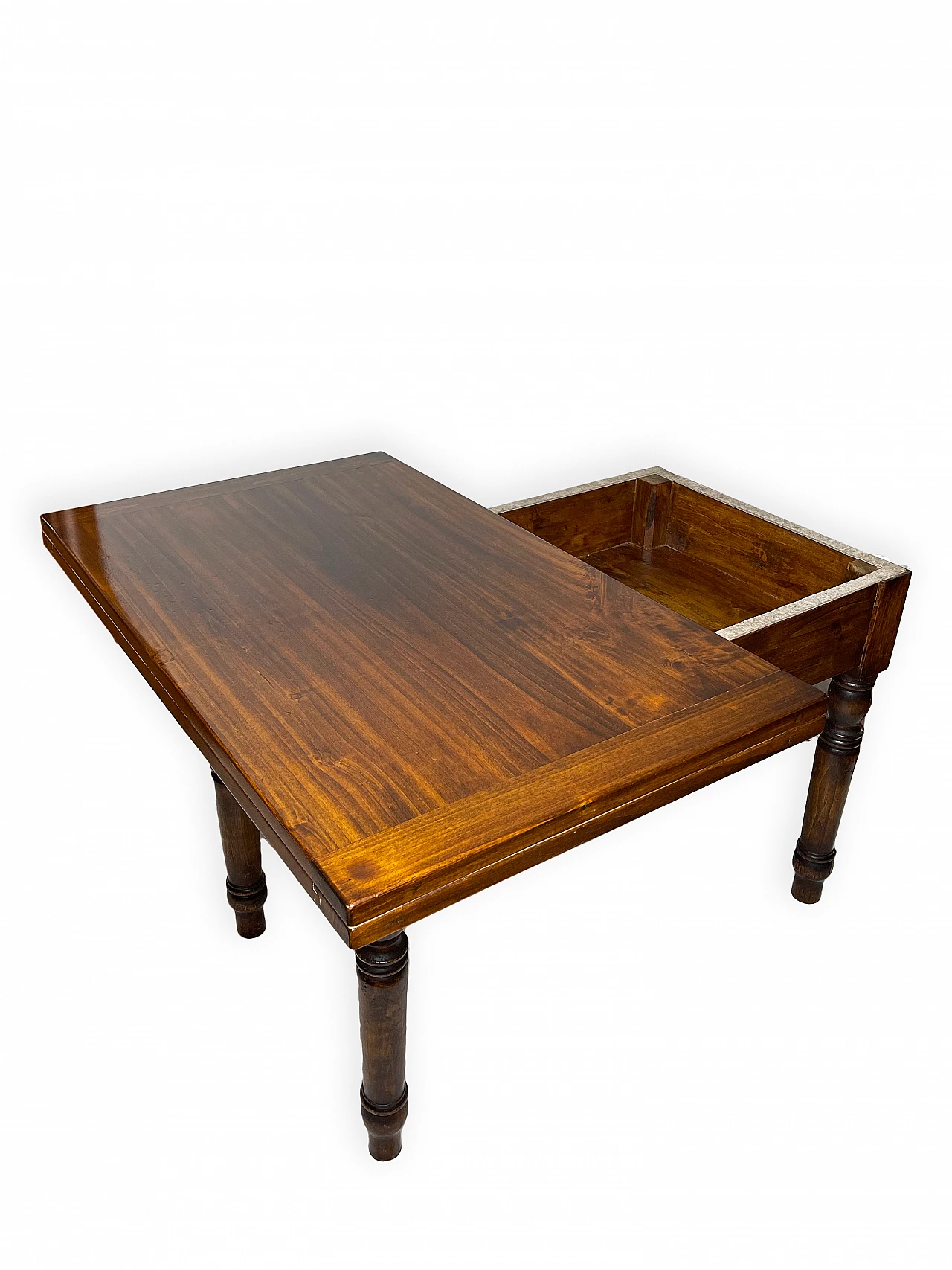 Extending table in national walnut, 1950s 13