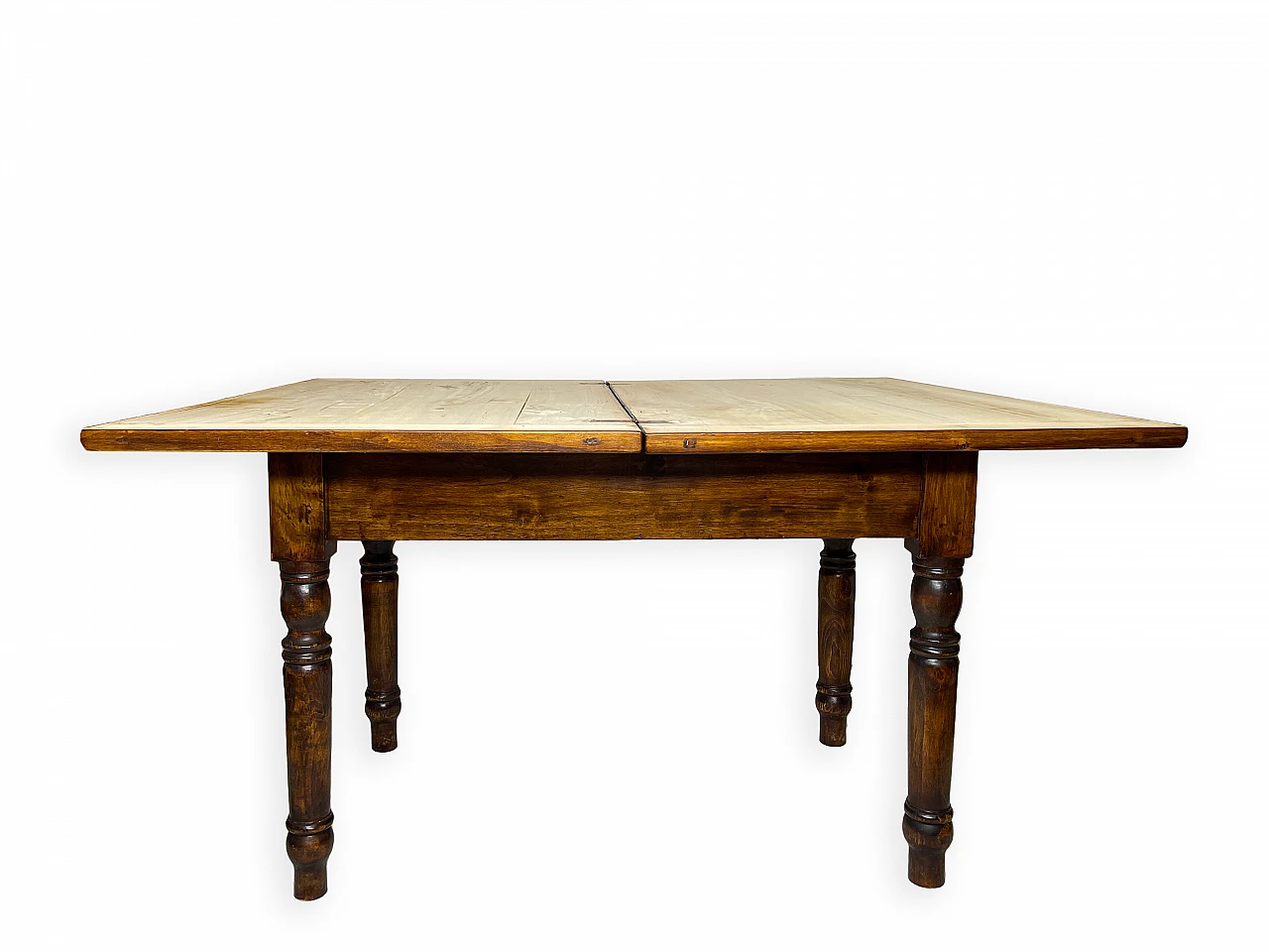 Extending table in national walnut, 1950s 15