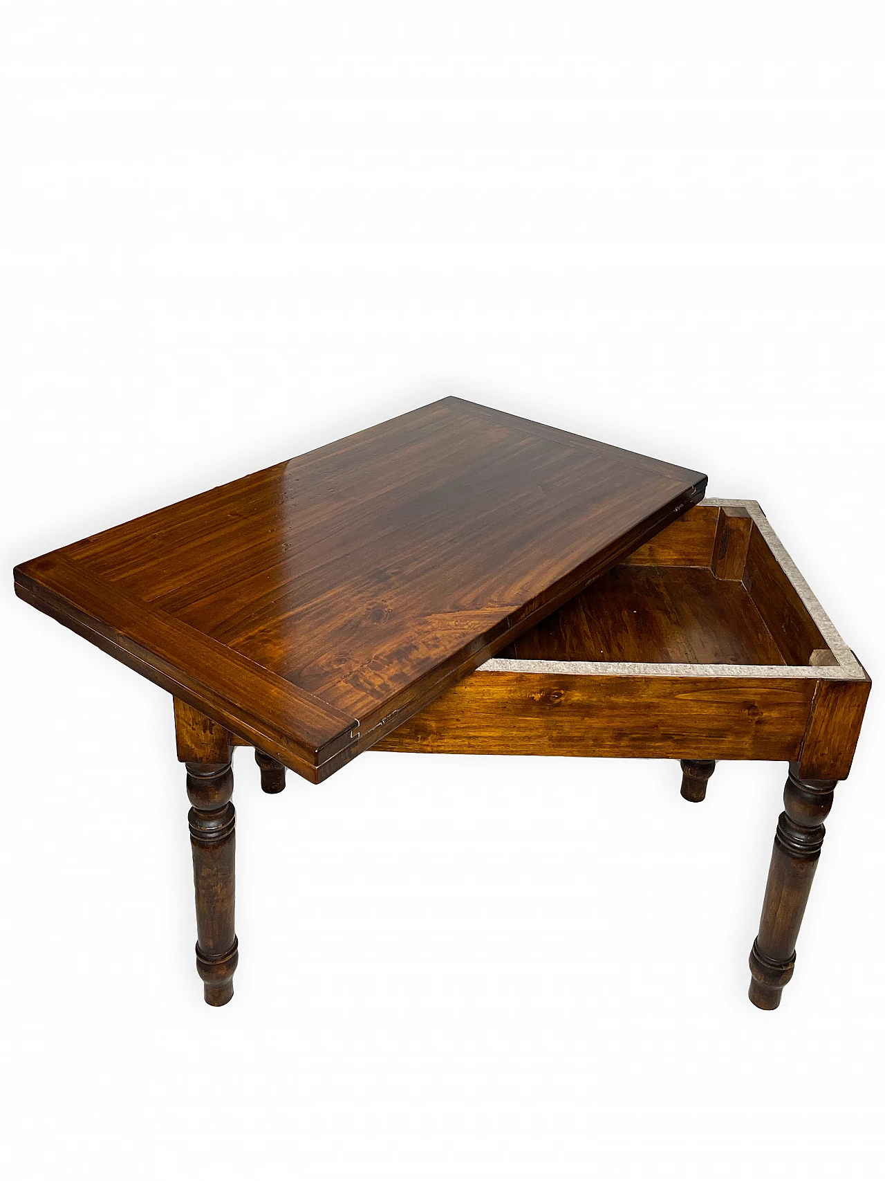 Extending table in national walnut, 1950s 16