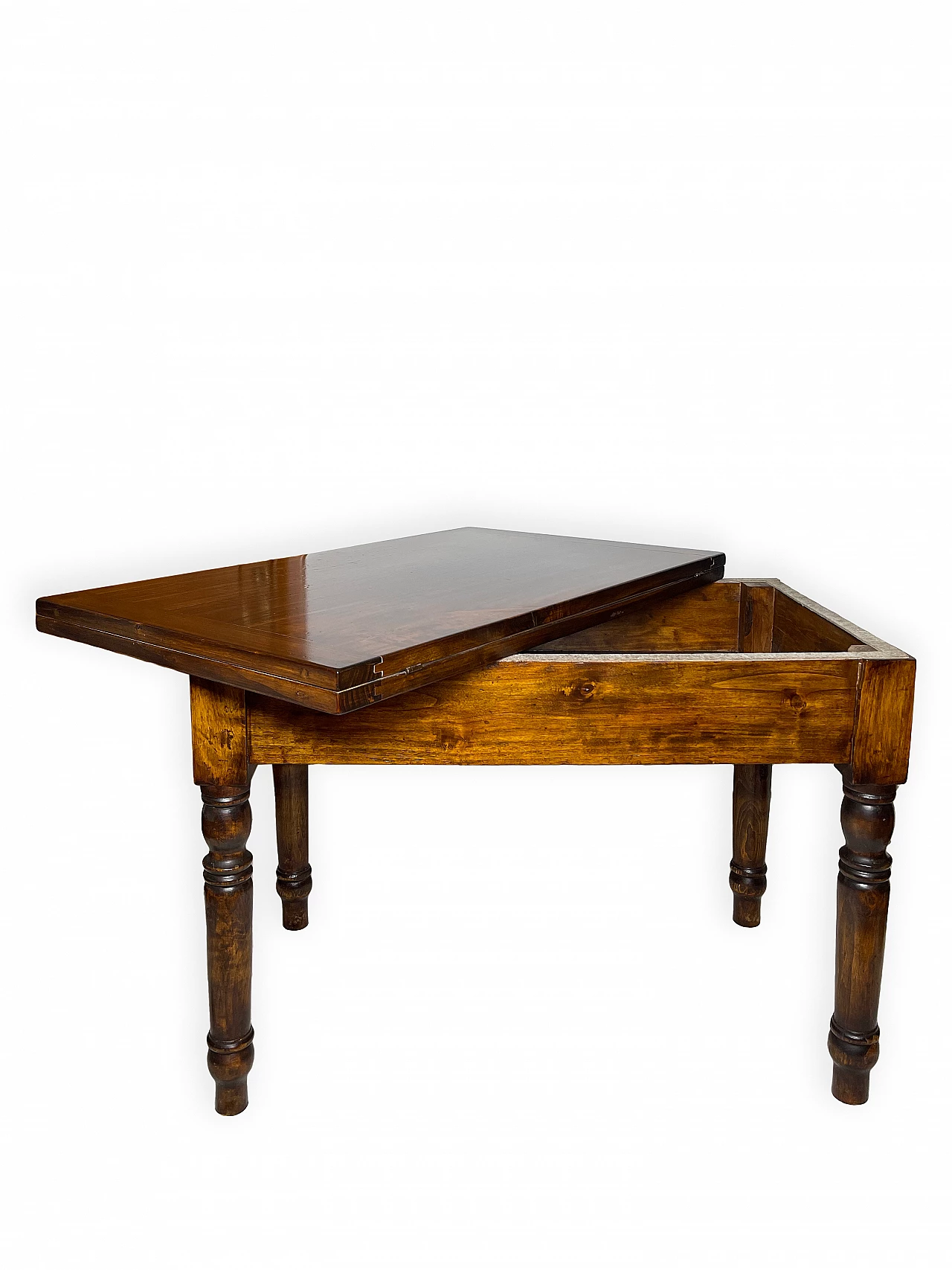 Extending table in national walnut, 1950s 17