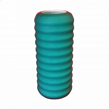 Vaso in vetro soffiato di Yoichi Ohira per De Majo, anni '90