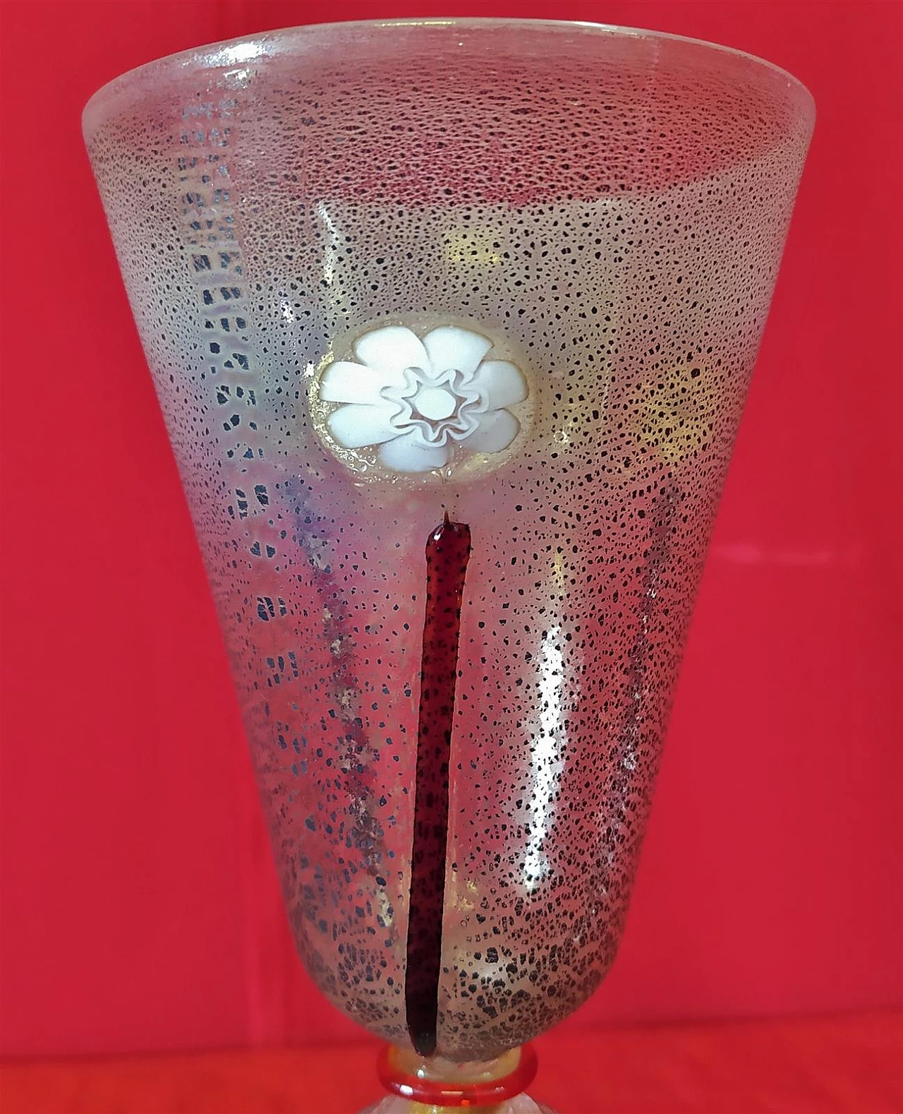 Blown Murano glass goblet, 1950s 2