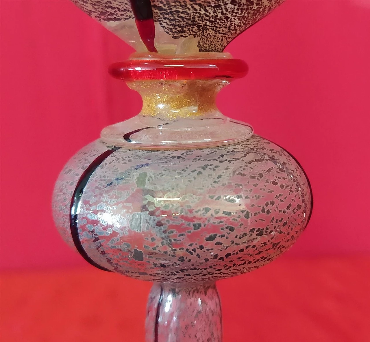 Blown Murano glass goblet, 1950s 4
