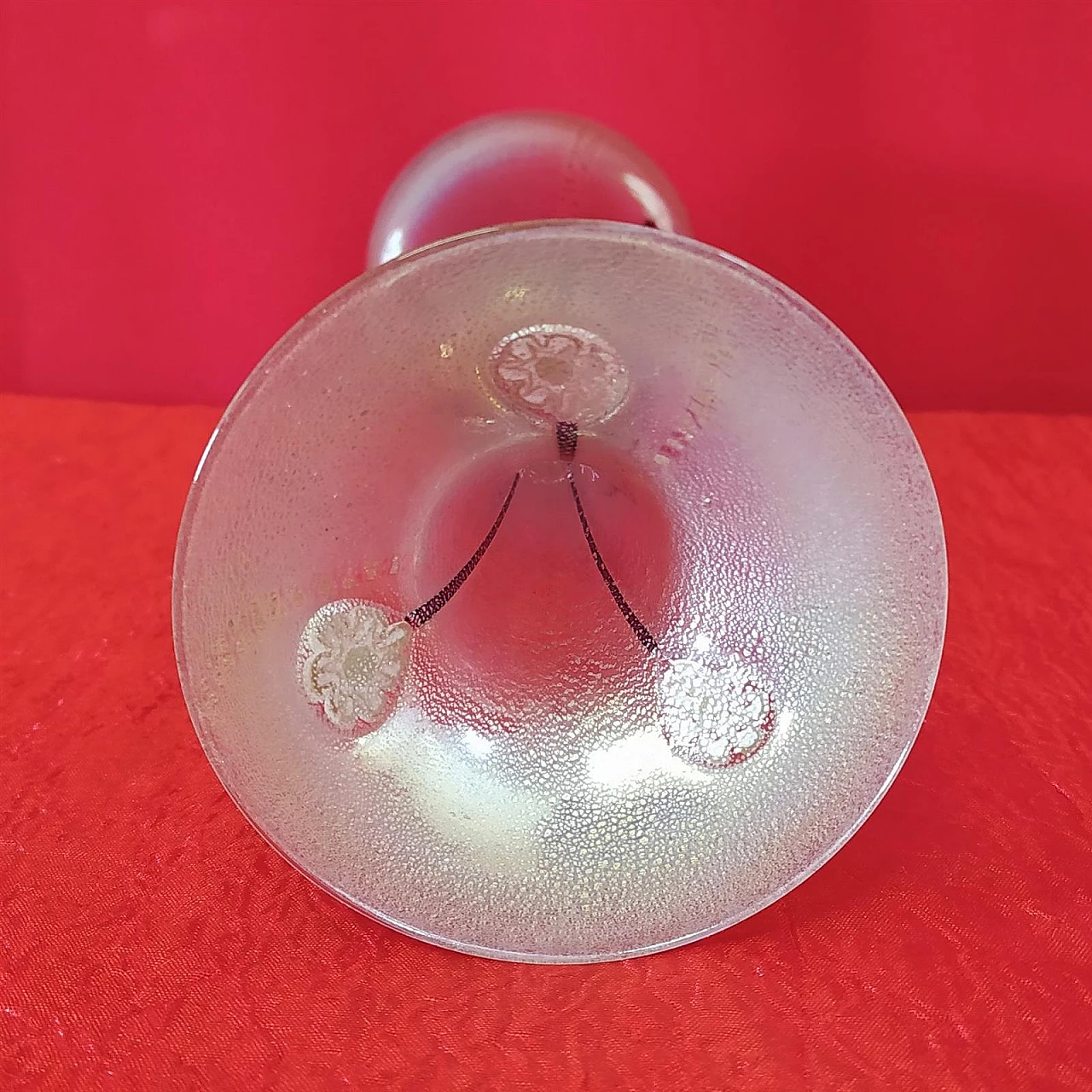 Blown Murano glass goblet, 1950s 6