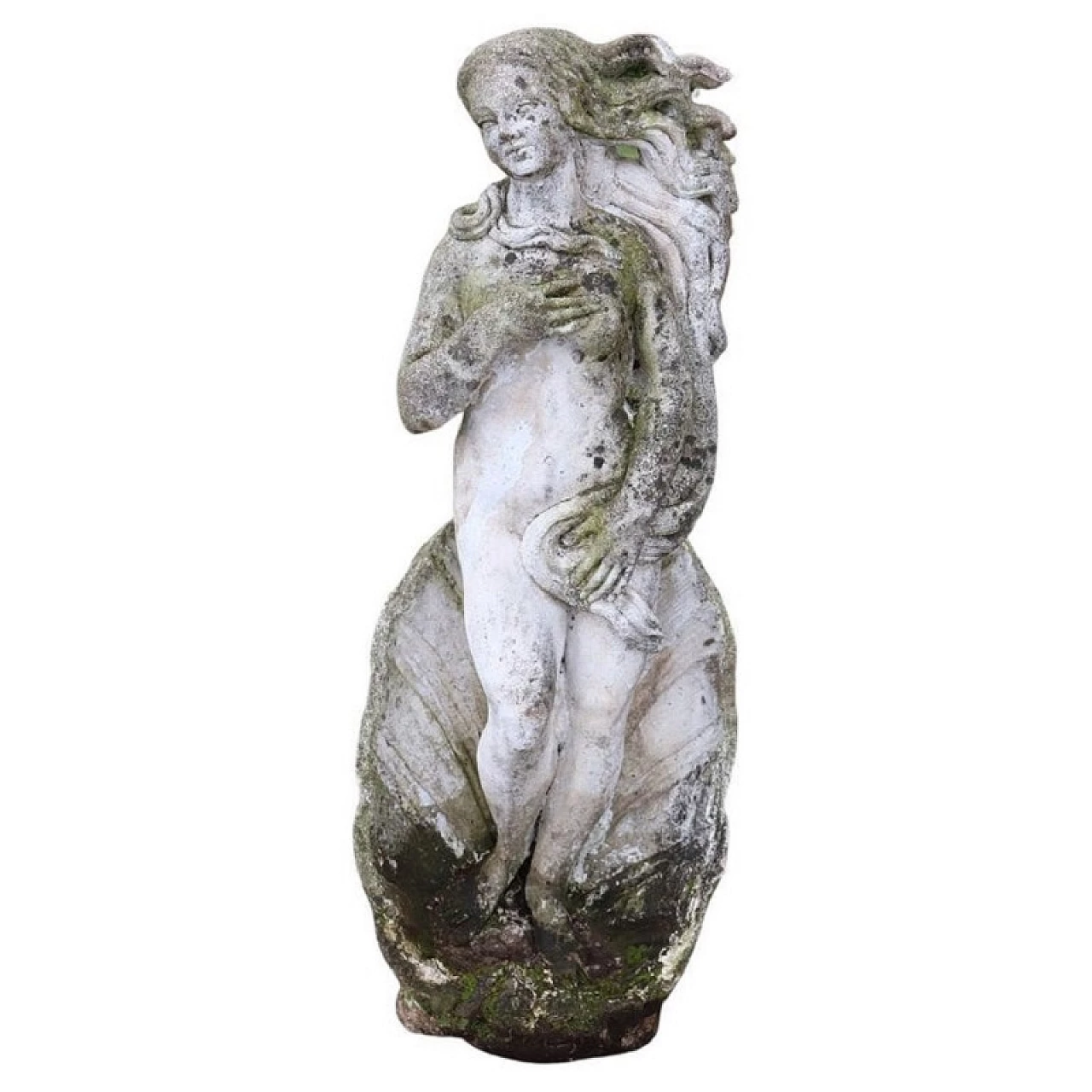 Venere, scultura in mix di cemento, marmo e pietra, anni '20 1
