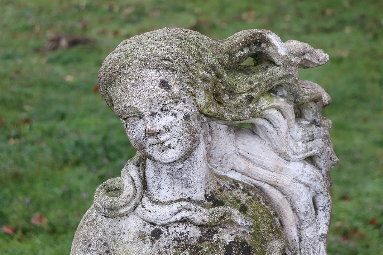 Venere, scultura in mix di cemento, marmo e pietra, anni '20 3