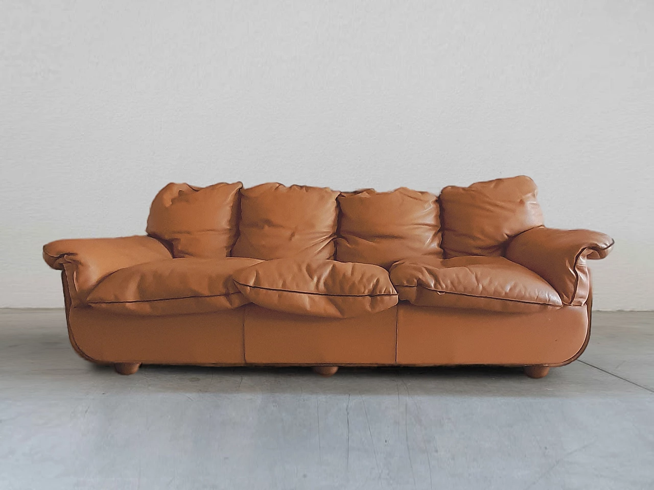 Divano e coppia di poltrone Nido di F. Nale per Lev&Lev, anni '70 5