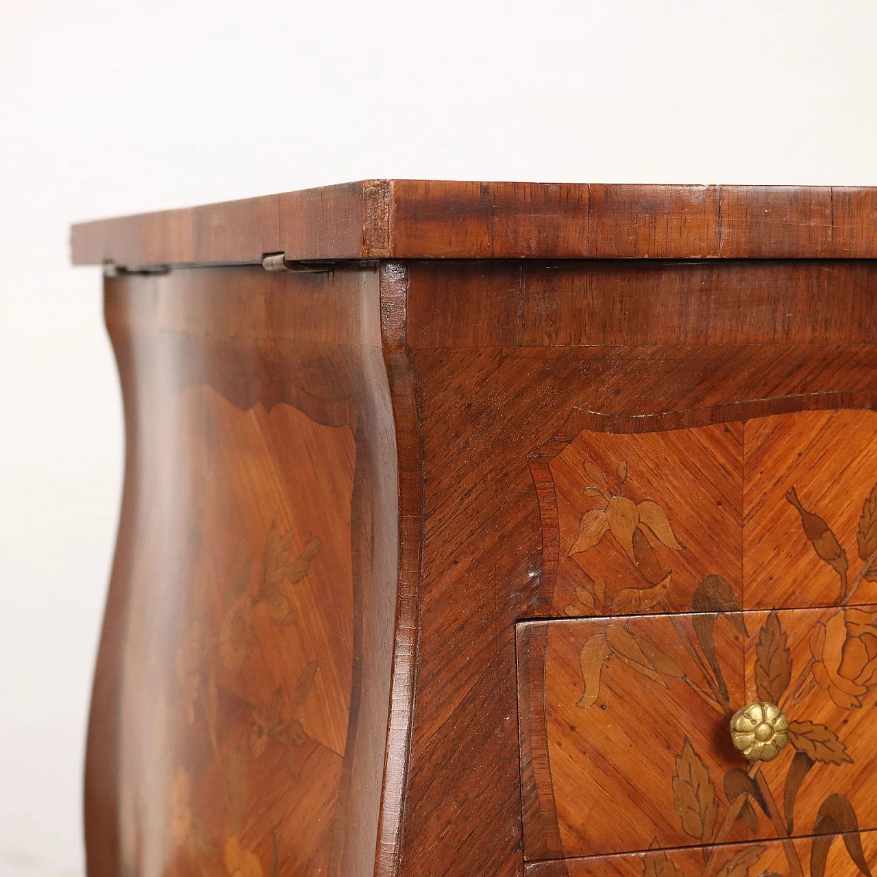 Vanity table with drawers in bois de rose veneer 5