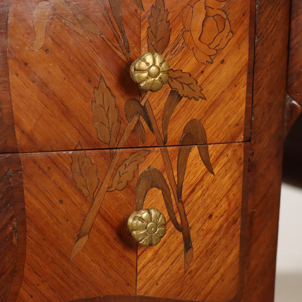 Vanity table with drawers in bois de rose veneer 6