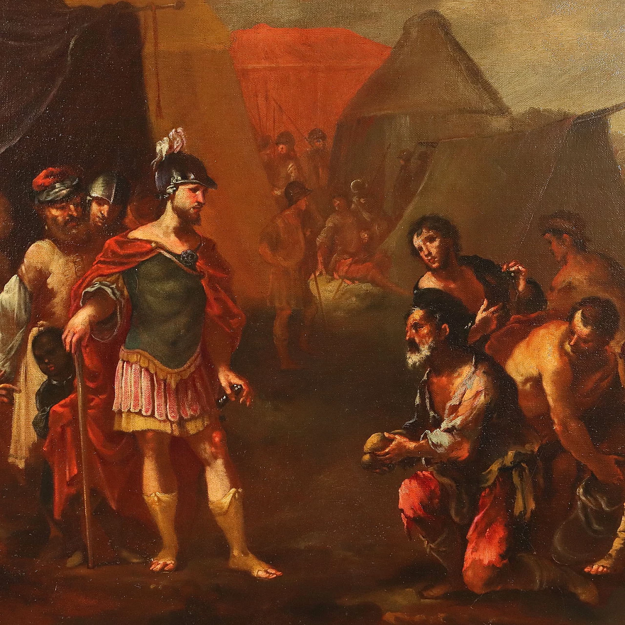 Historical subject, oil on canvas, 18th century 3