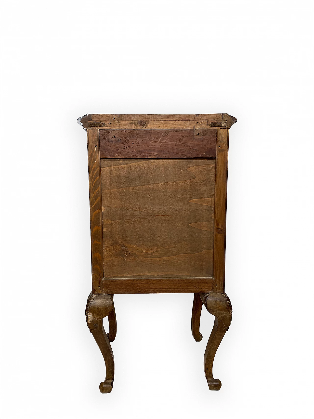 Coppia di Comodini in noce con piano in marmo nero venato, anni '30 16