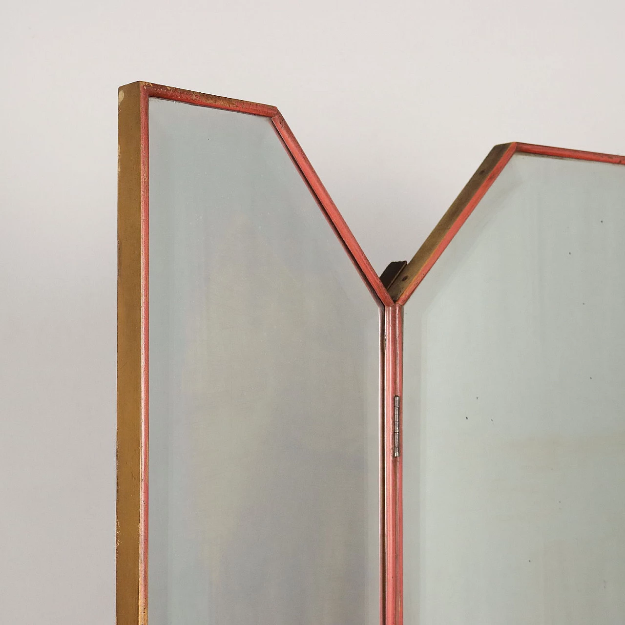 Specchio in legno laccato con doppia anta a battente, anni '30 5