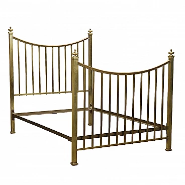 Brass double bed, early 20th century