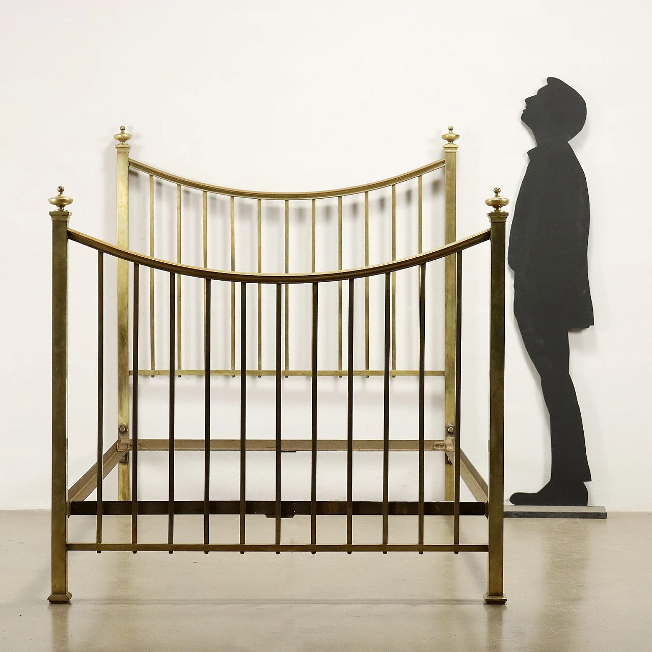 Brass double bed, early 20th century 2
