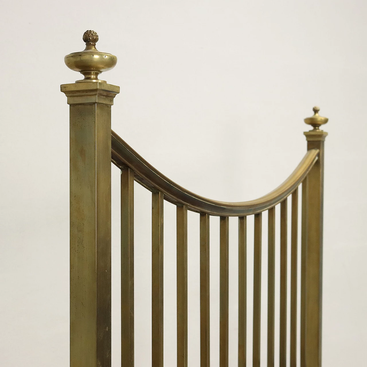 Brass double bed, early 20th century 4