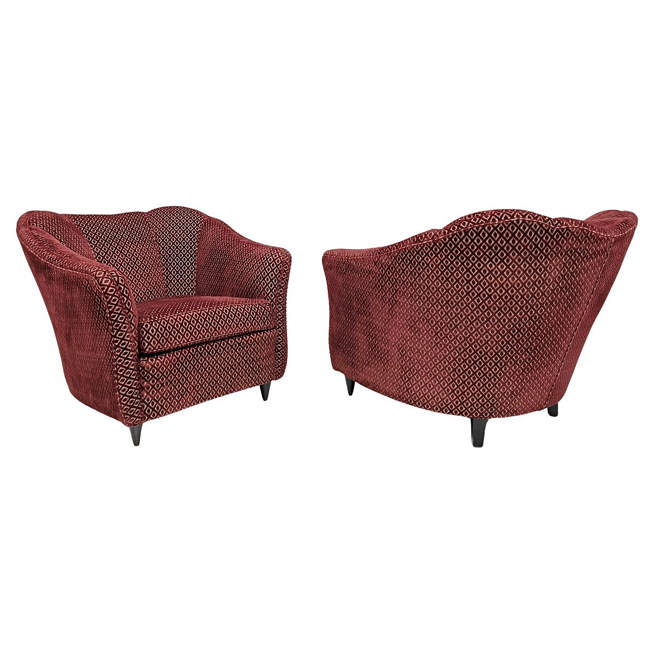 Pair of armchairs by Gio Ponti for Casa e Giardino, 1950s 1
