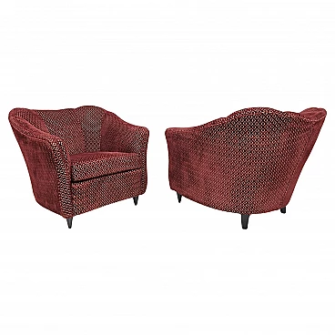 Pair of armchairs by Gio Ponti for Casa e Giardino, 1950s
