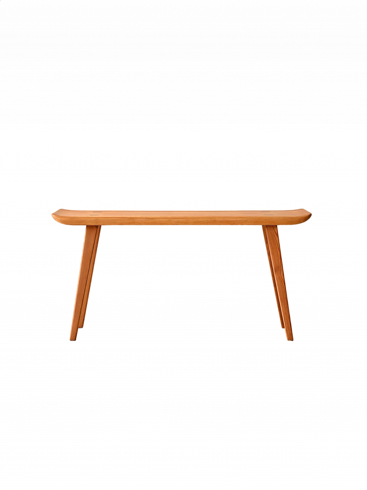 Wooden bench Visingsö by Carl Malmsten for Svensk Fur, 1960s 9