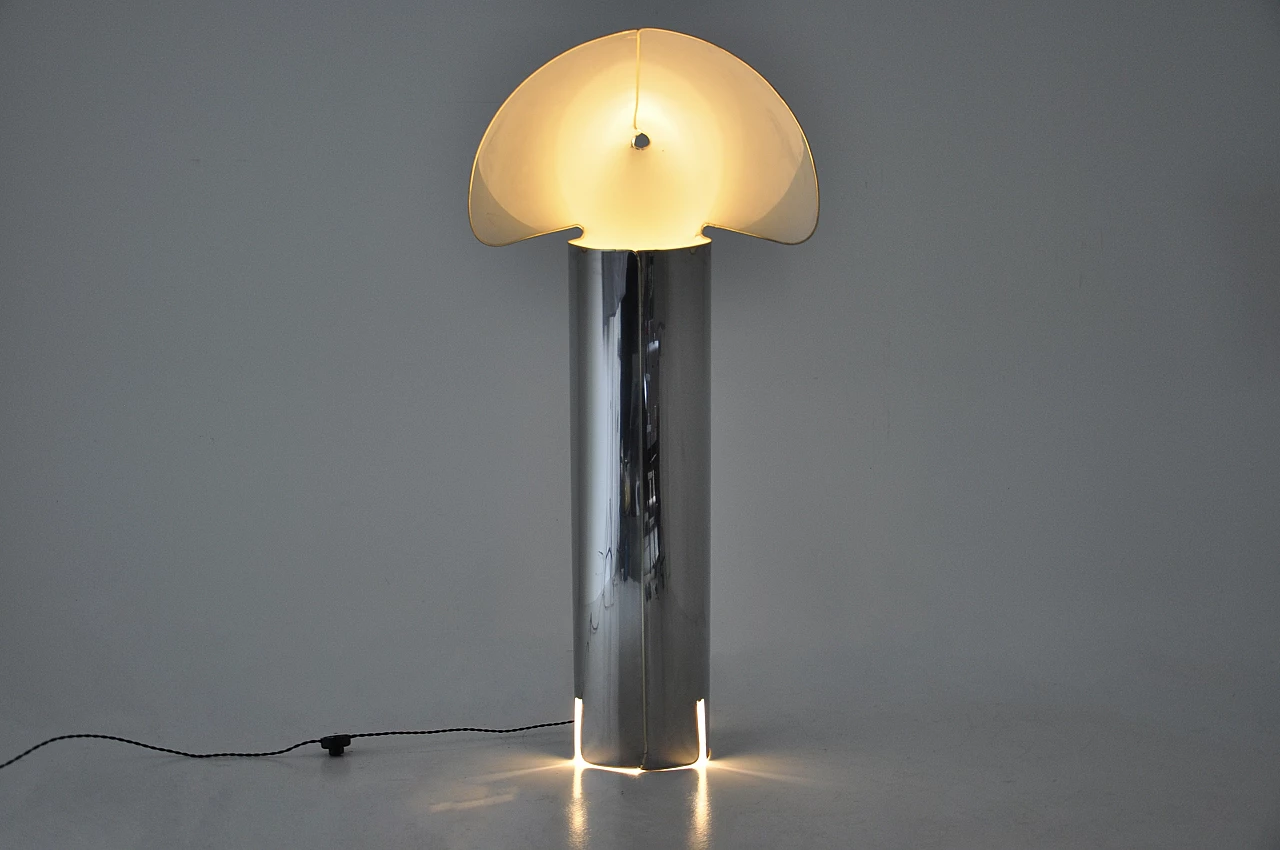 Metal floor lamp Chiara by Mario Bellini for Flos, 1960s 4
