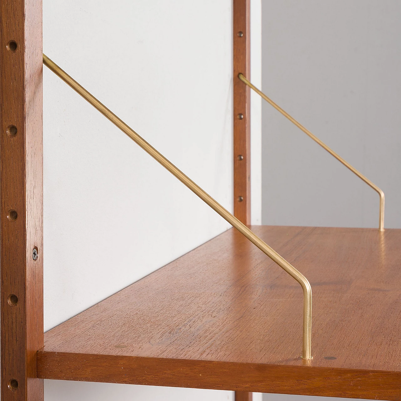 Hanging bookcase with console in the style of Poul Cadovius, 1960s 10