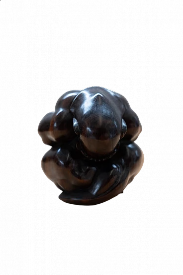 Japanese wooden monkey figurine, 2010