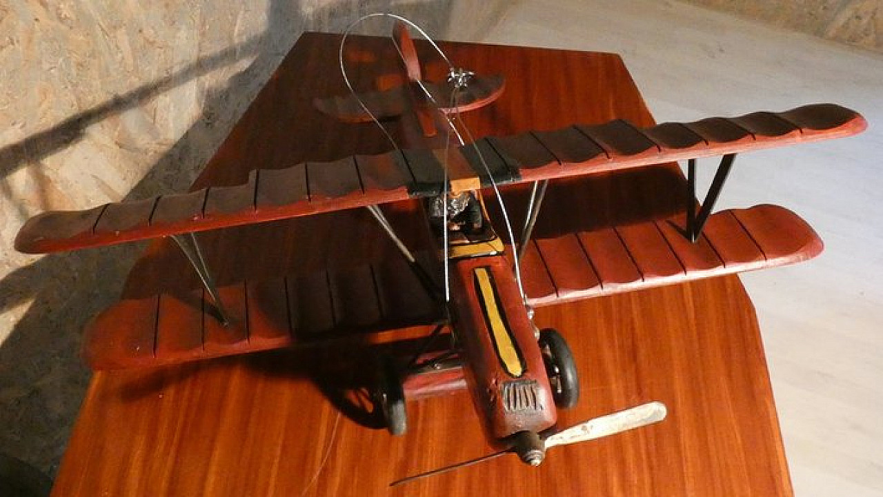 Francesco Baracca SPAD S.XIII wooden model, 1940s 6