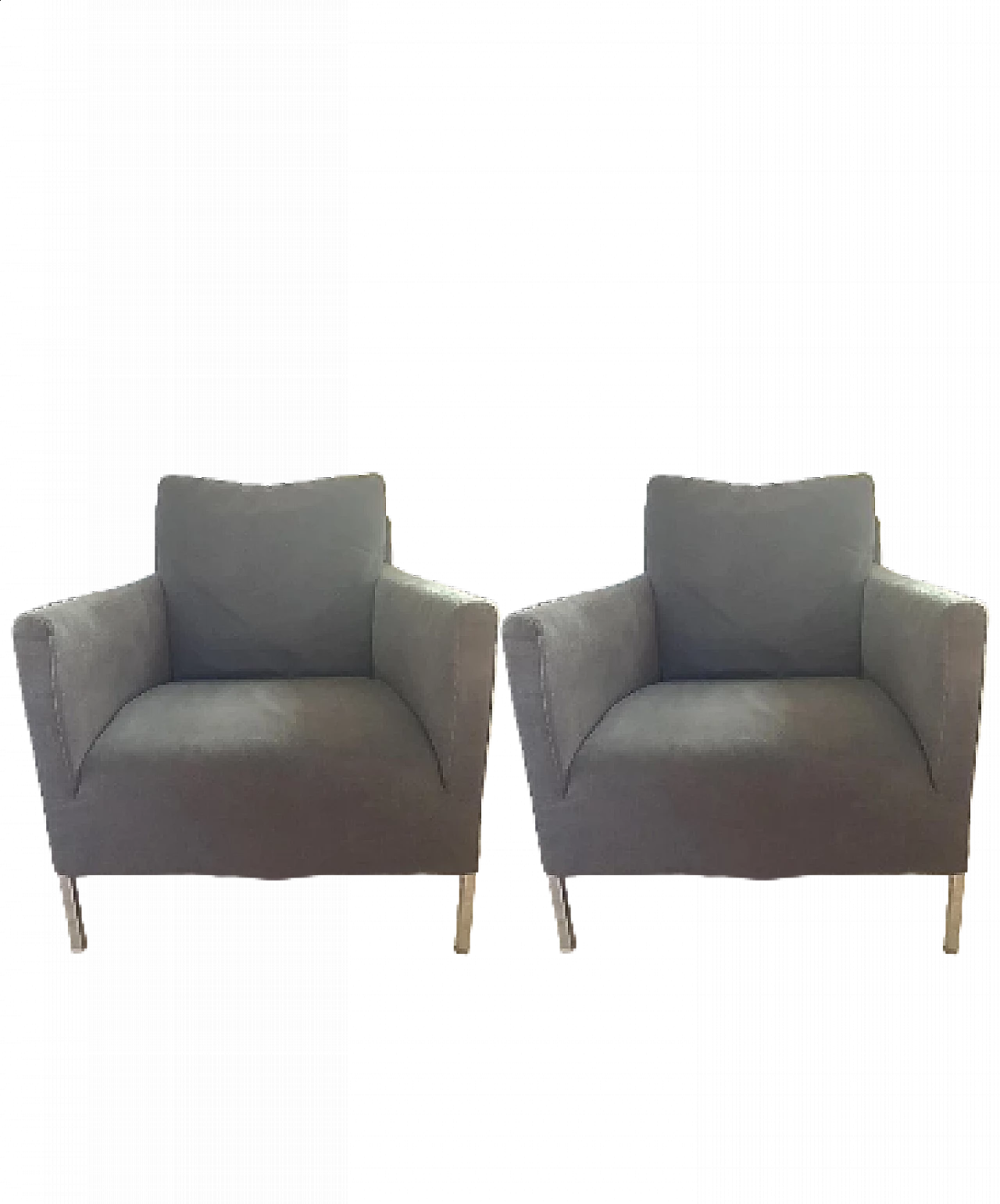 Pair of Solo S60 armchairs by Antonio Citterio for B&B Italia 15