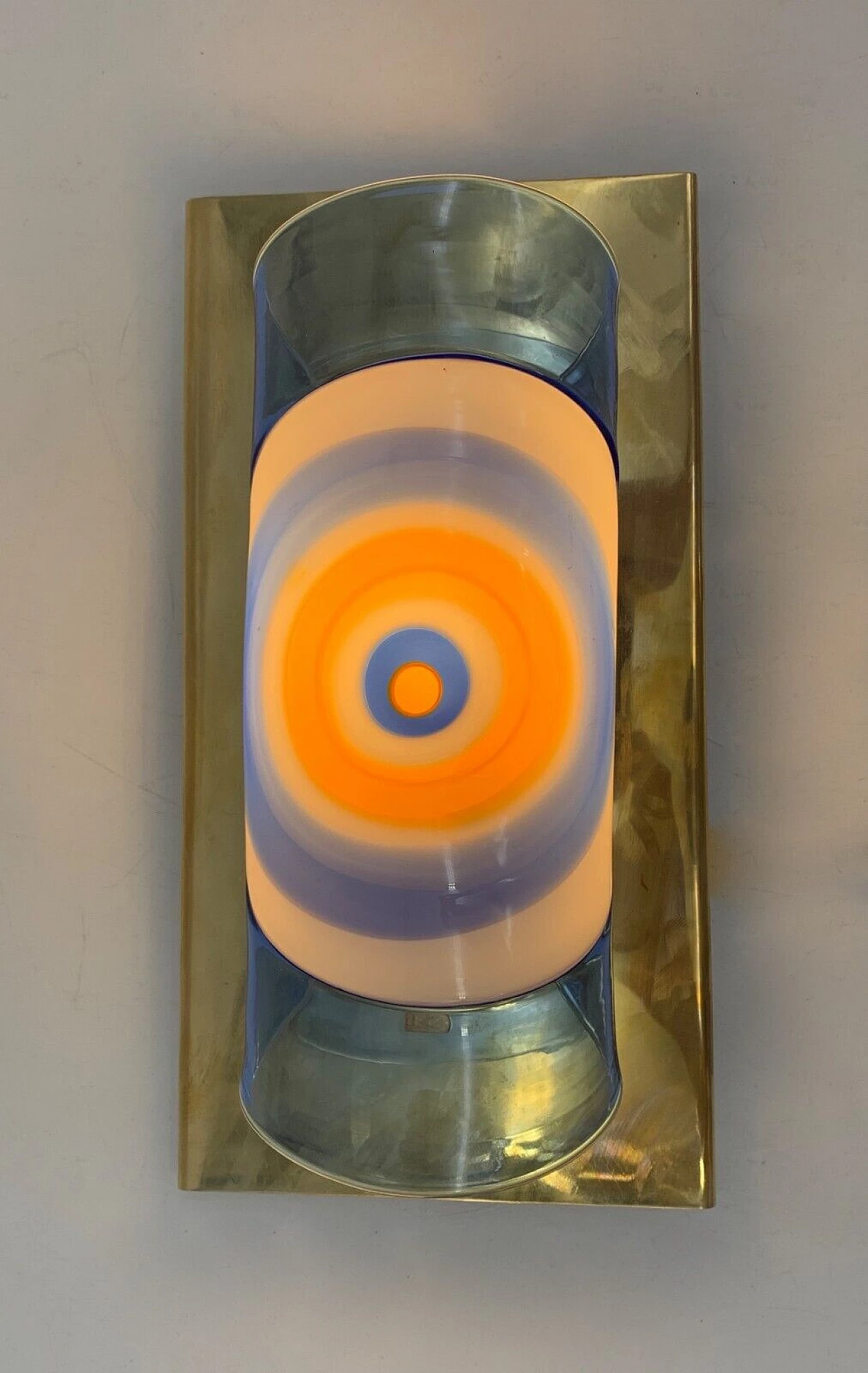 Brass and multicolored Murano glass wall light, 1960s 2