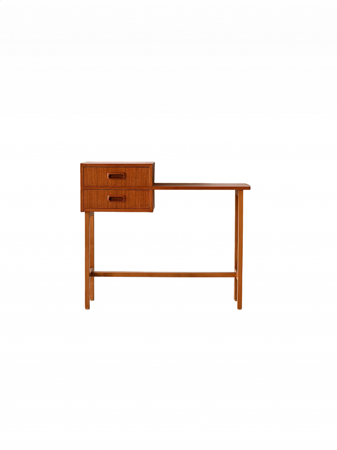Teak console with two drawers, 1960s 10
