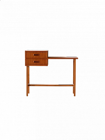 Teak console with two drawers, 1960s