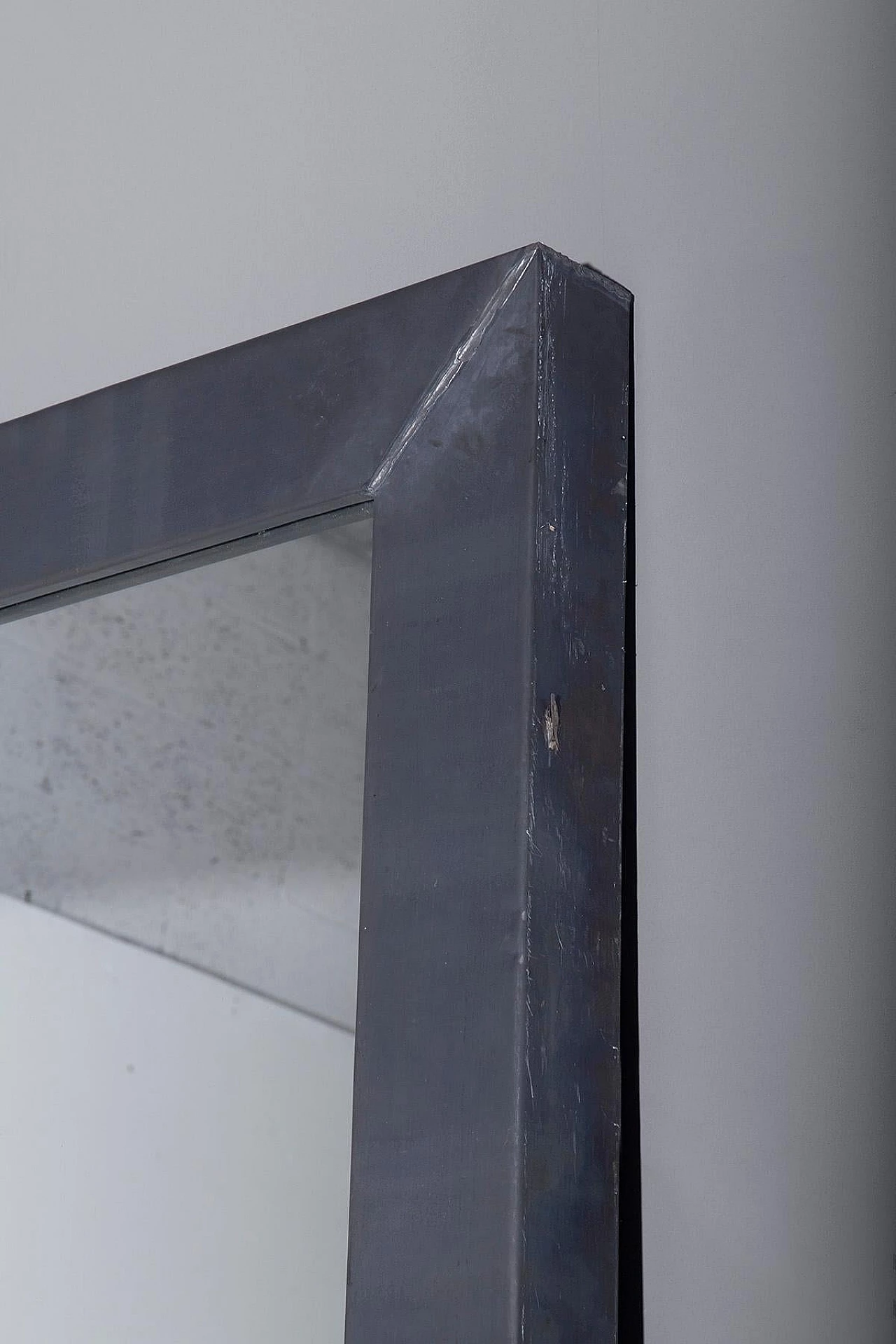 Mirror with steel frame by Fratelli Boffi 2