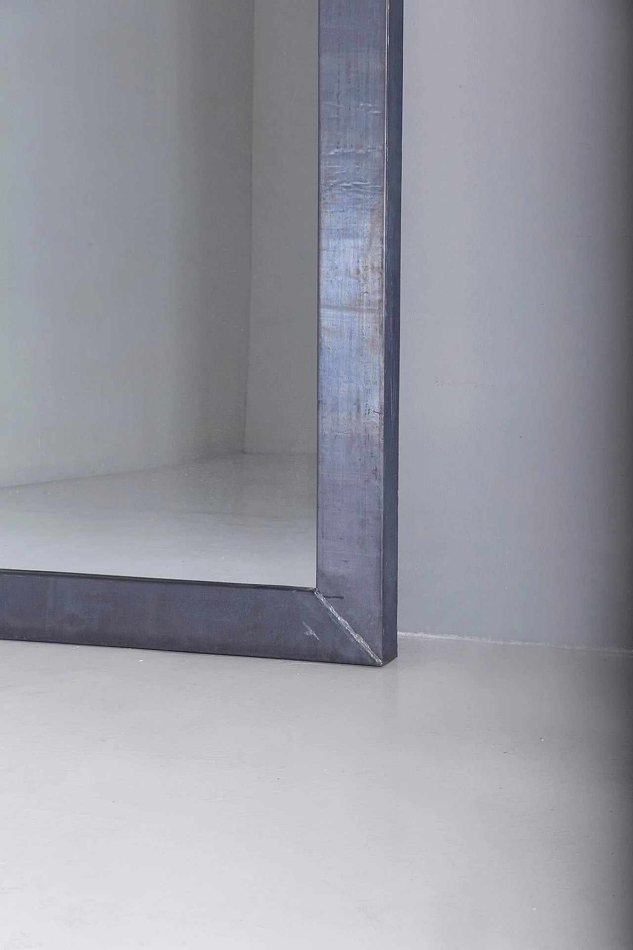Mirror with steel frame by Fratelli Boffi 4