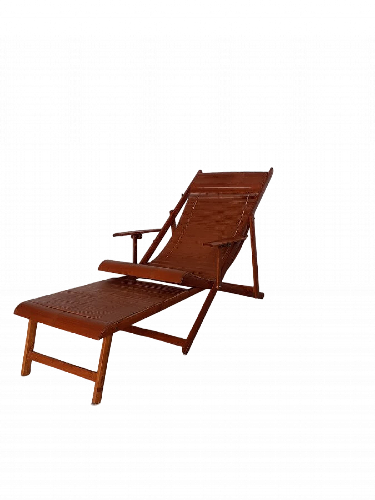 Chaise lounge in bambù, anni '60 12