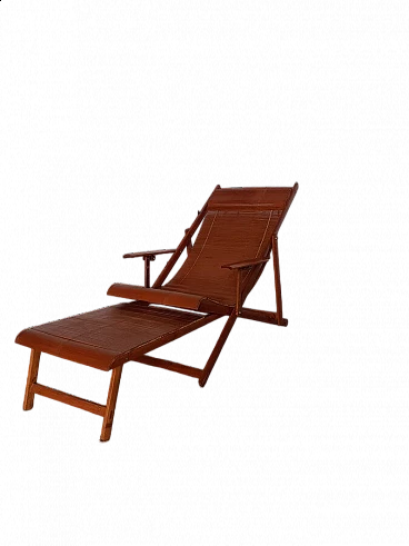 Chaise lounge in bambù, anni '60