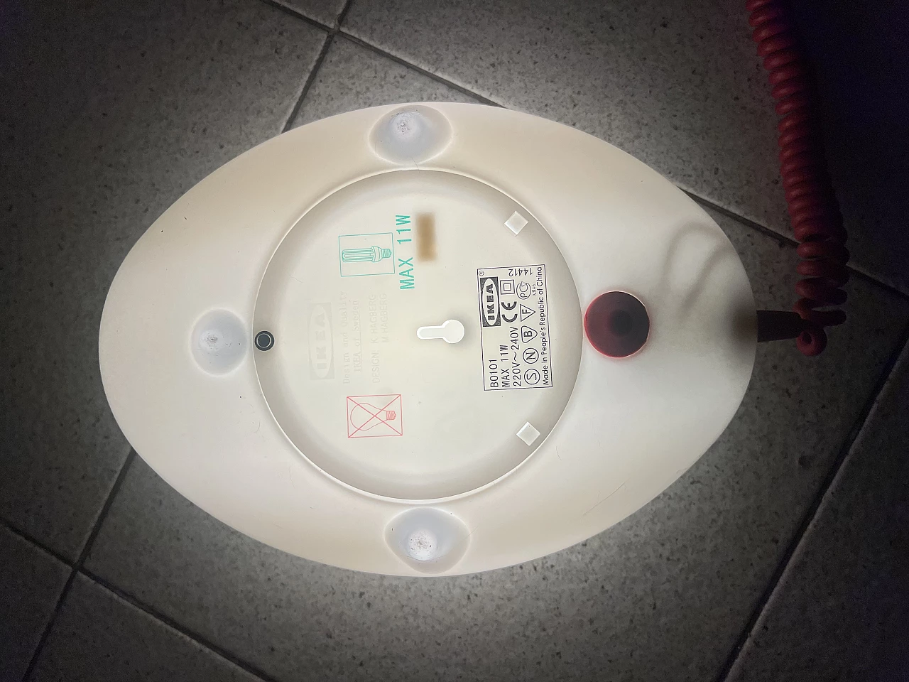 Lampada da tavolo a forma di palloncino di Ikea, anni '60 6