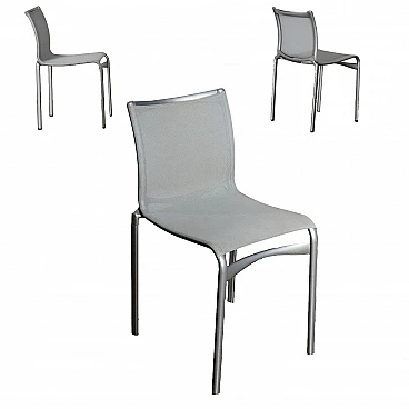 3 Bigframe 441 chairs in aluminum by Alberto Meda for Alias, 2000s