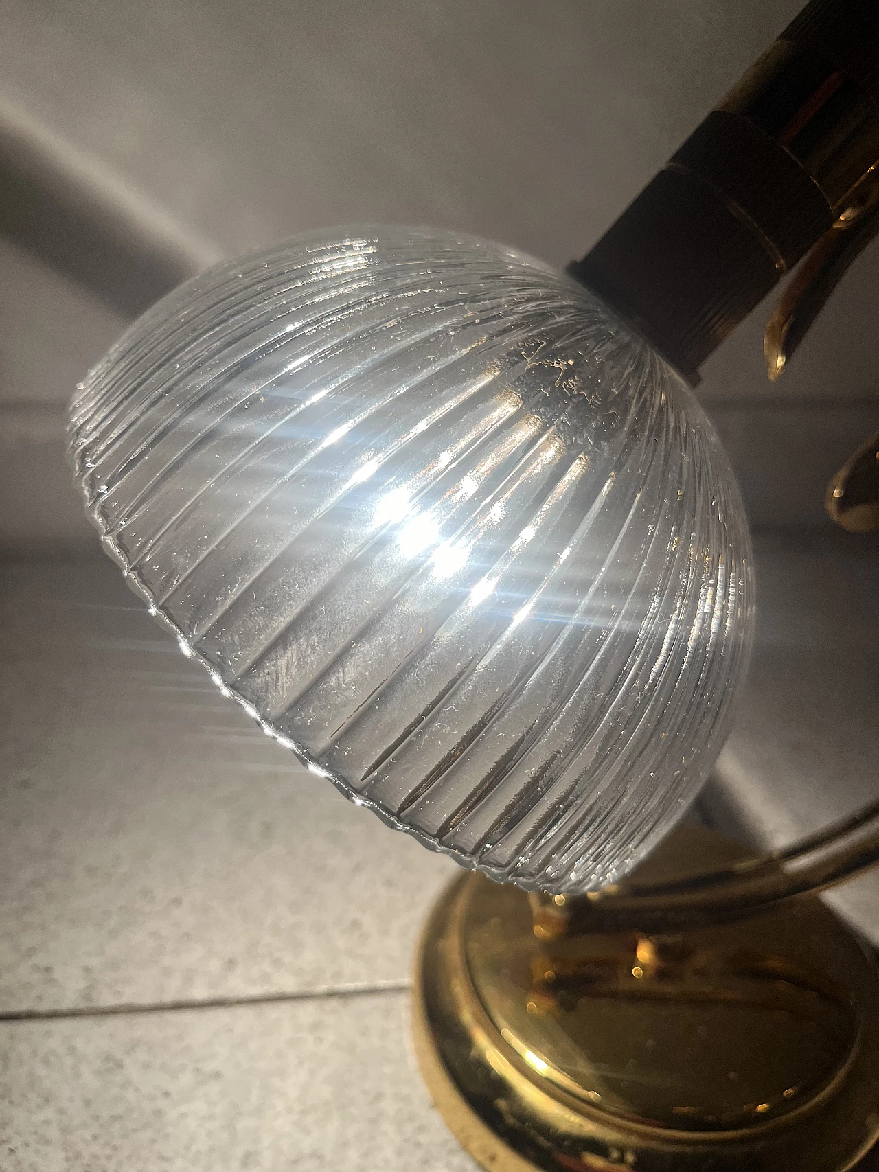 Glass table lamp, 1970s 5