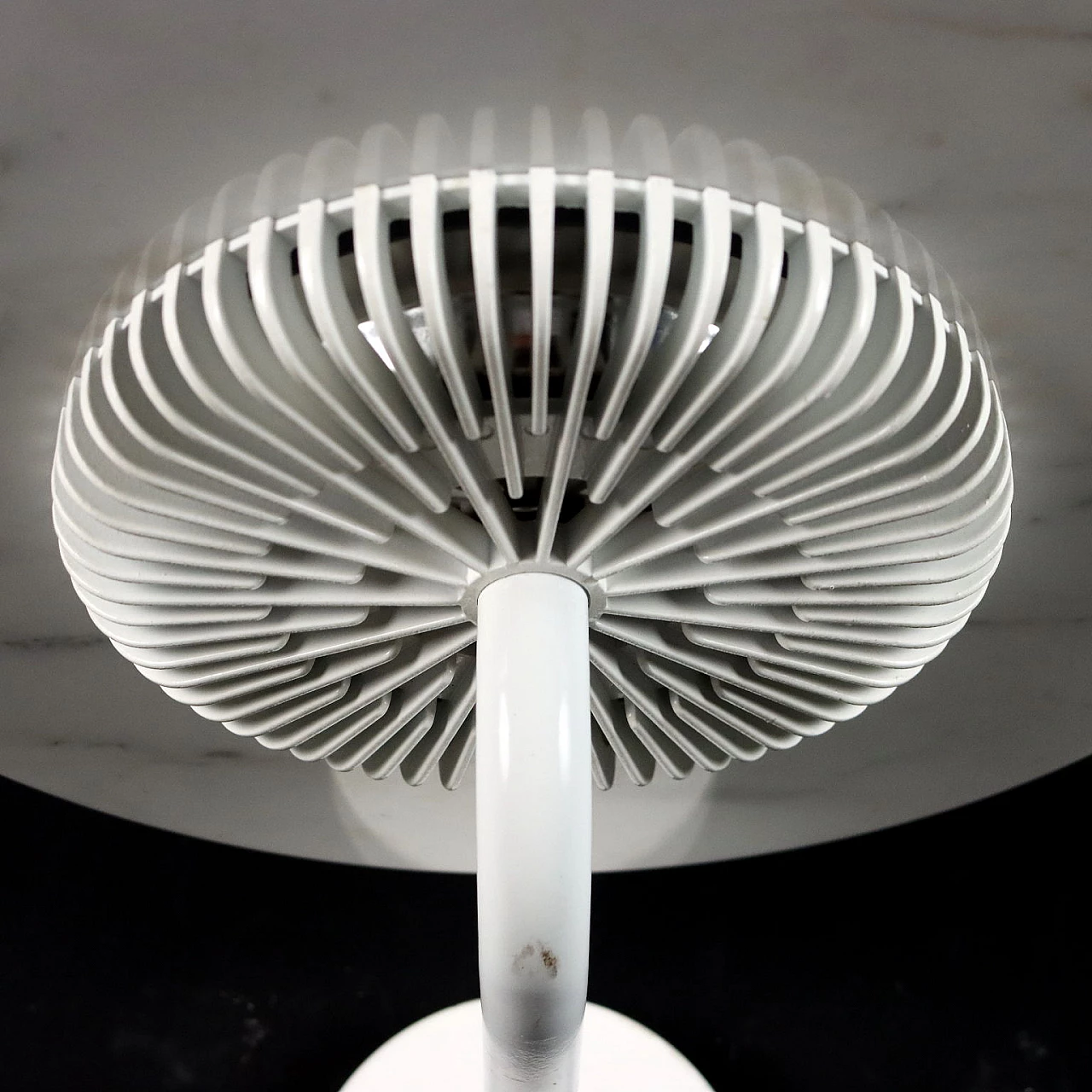 Aureola metal and marble ceiling lamp by Cini&Nils, 1990s 4