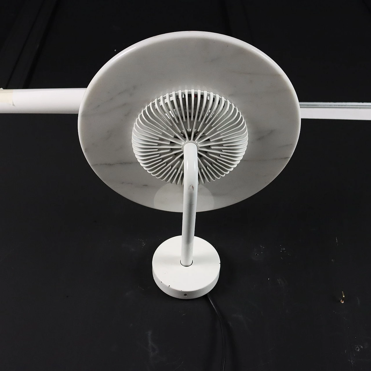 Aureola metal and marble ceiling lamp by Cini&Nils, 1990s 5