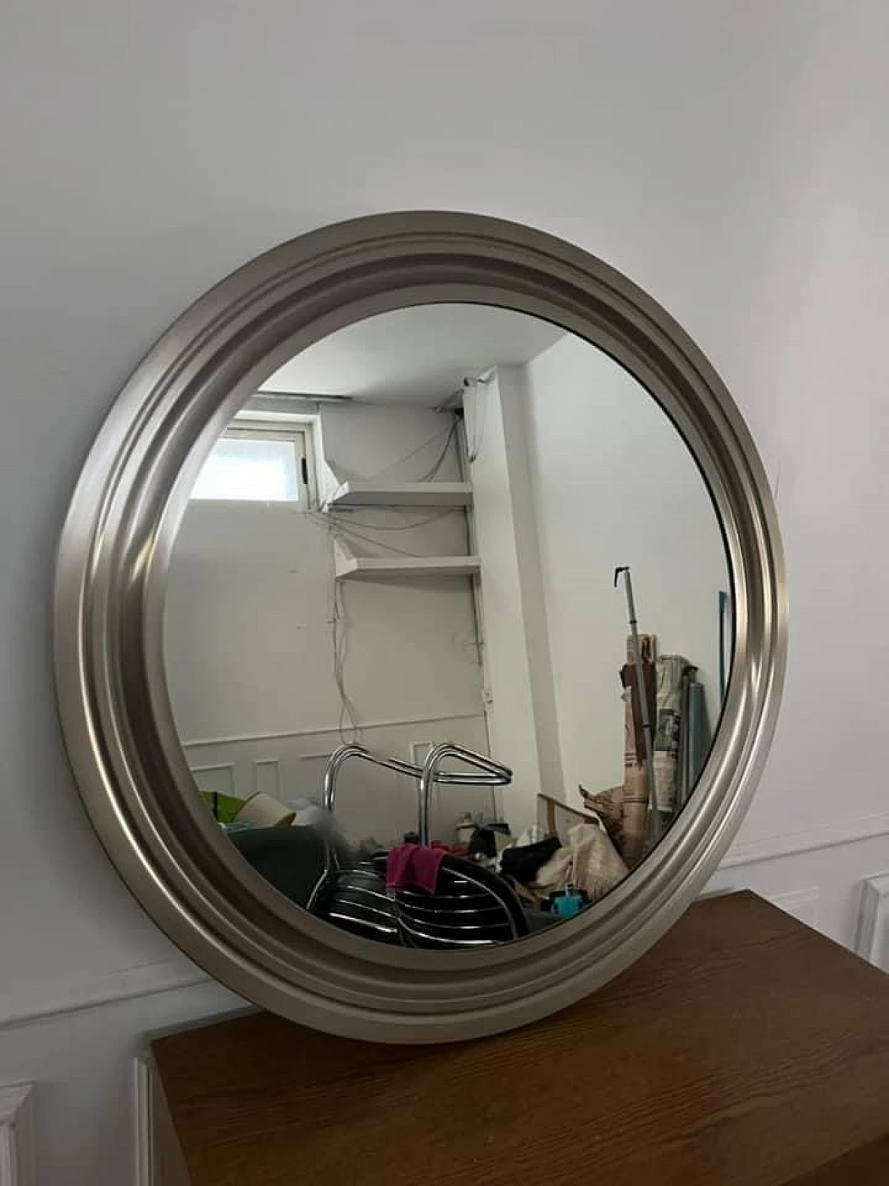 Aluminium mirror by Sergio Mazza for Artemide, 1960s 1