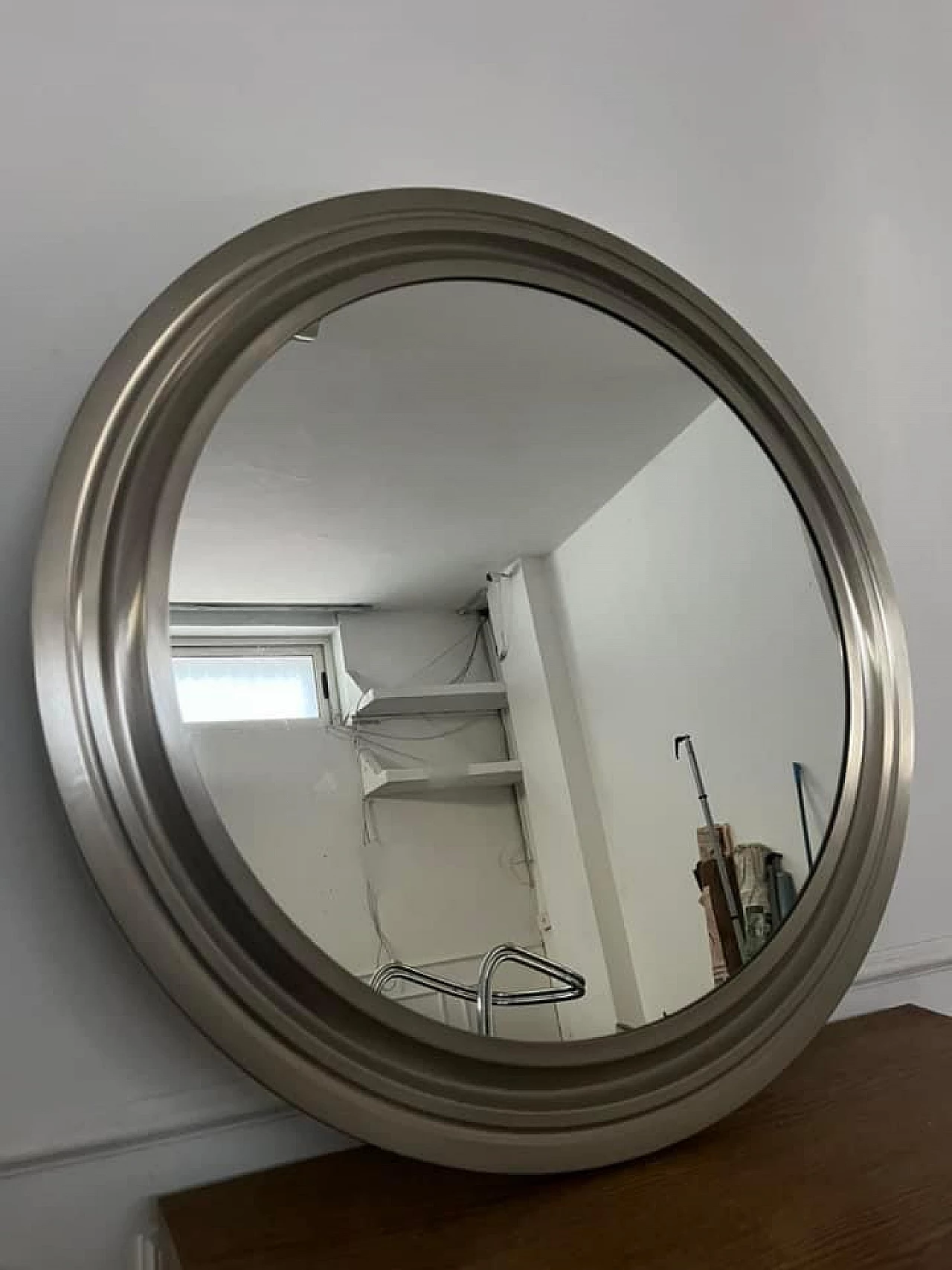 Specchio in alluminio di Sergio Mazza per Artemide, anni '60 2