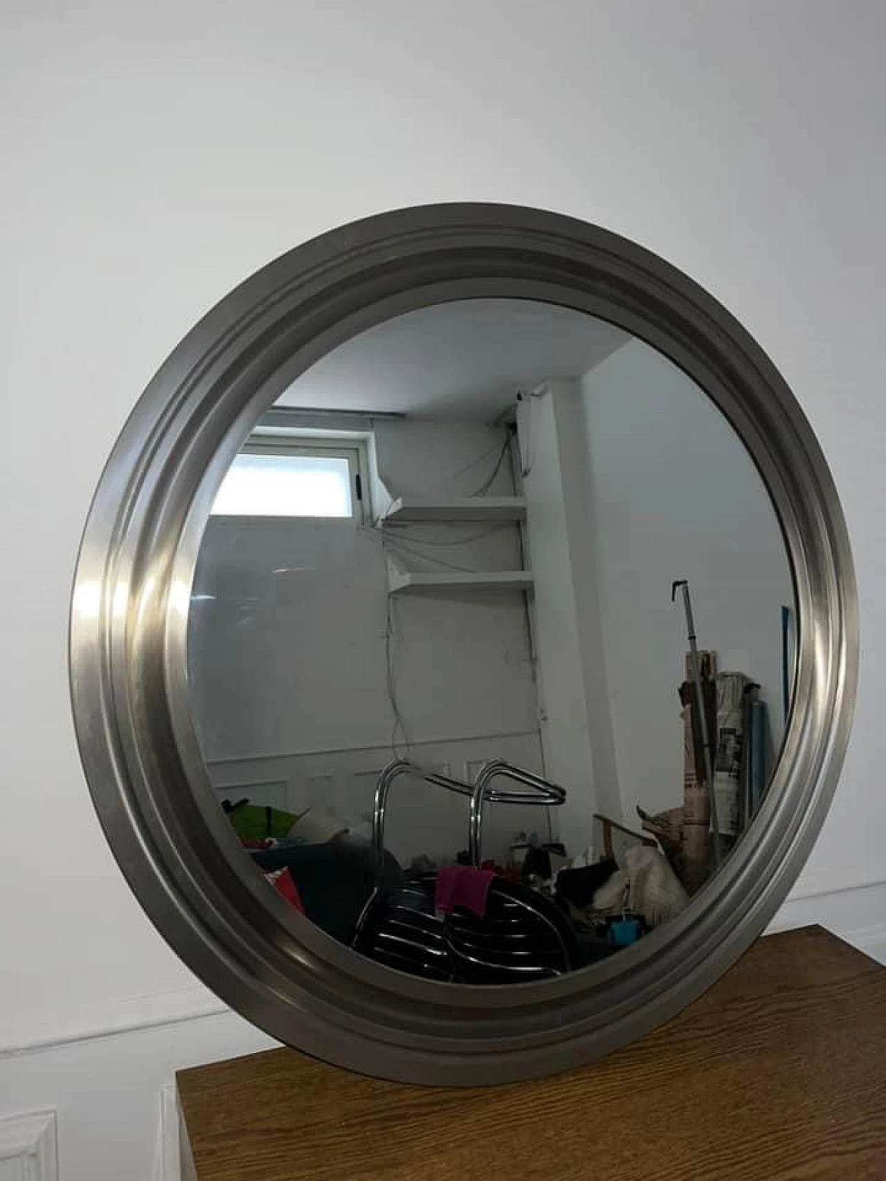 Specchio in alluminio di Sergio Mazza per Artemide, anni '60 3
