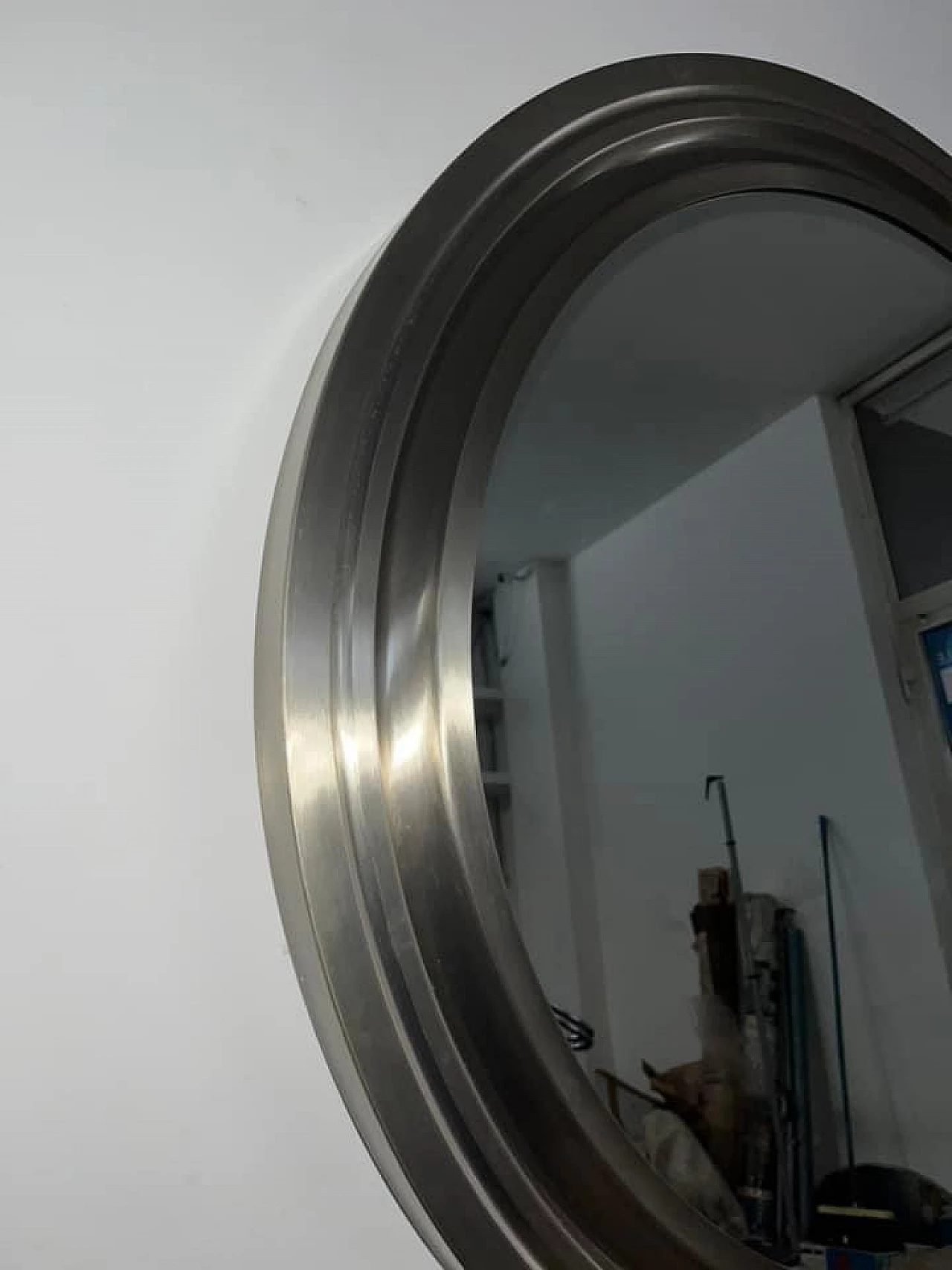 Aluminium mirror by Sergio Mazza for Artemide, 1960s 4