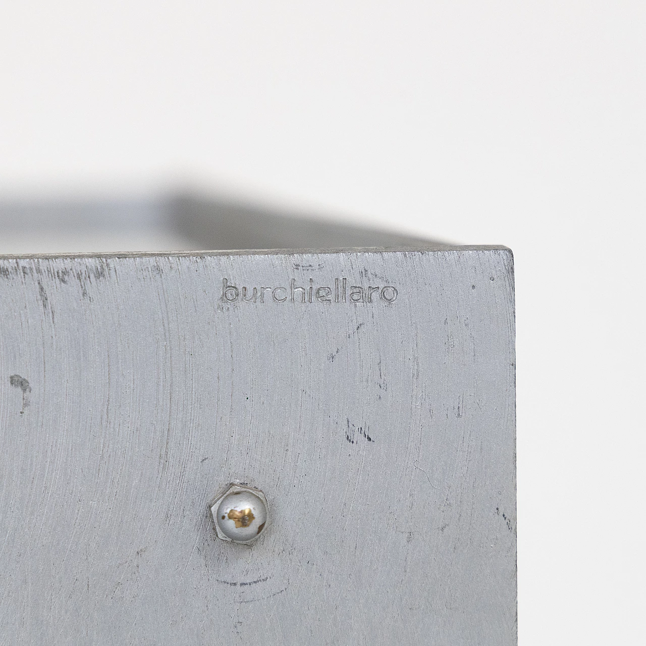 Aluminium and smoked glass cart by Lorenzo Burchiellaro, 1970s 10