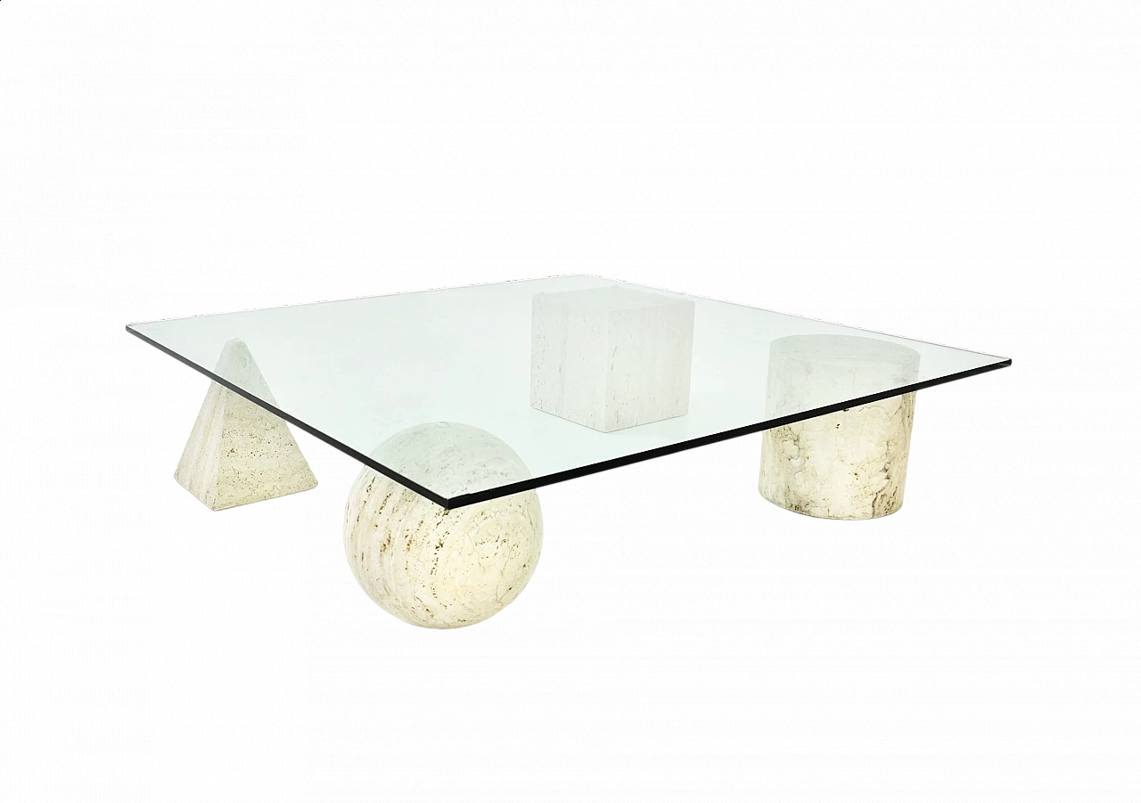 Coffee table in Metafora by Vignelli for Casiglio- style, 1970s 10