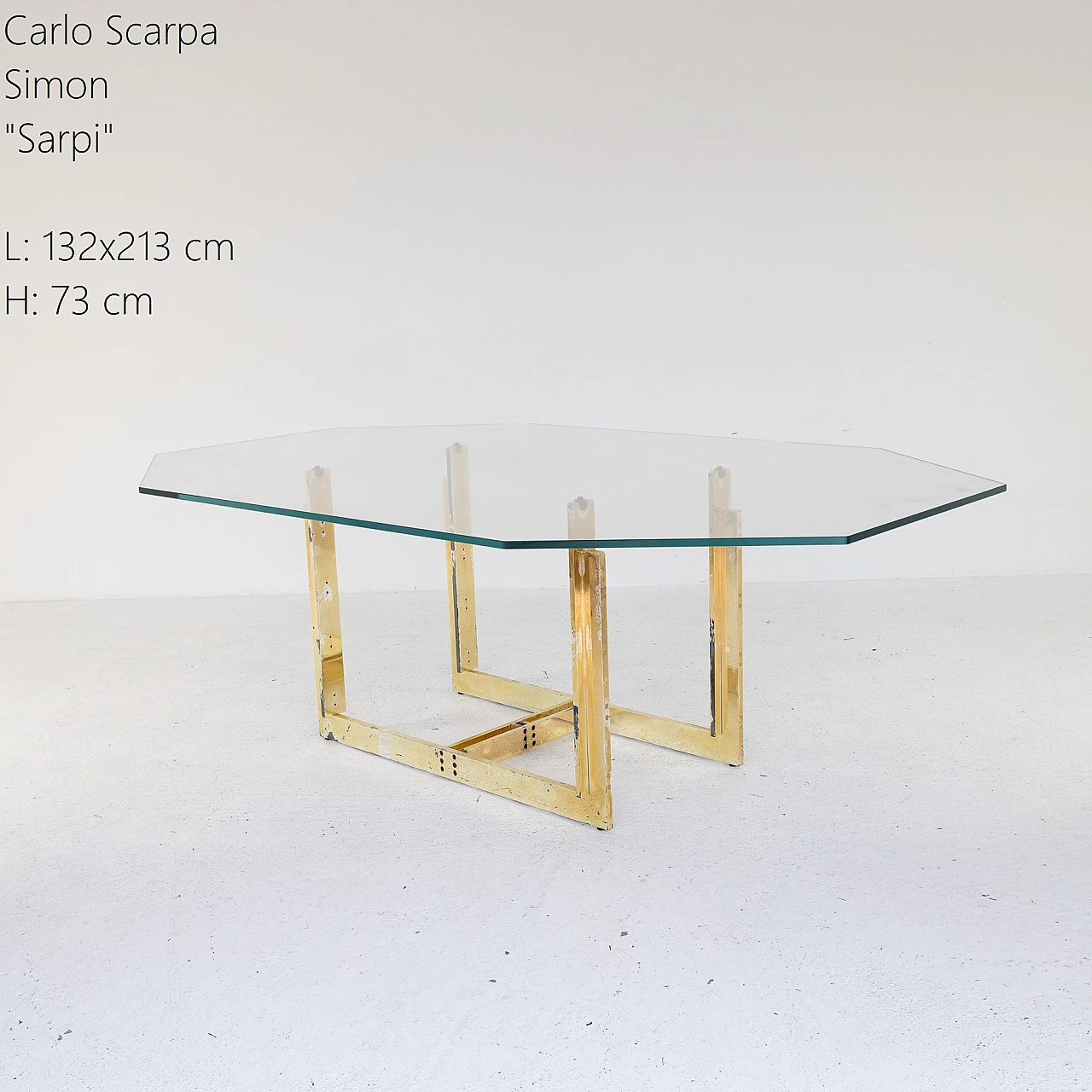 Sarpi table by Carlo Scarpa for Simon, 1980s 1