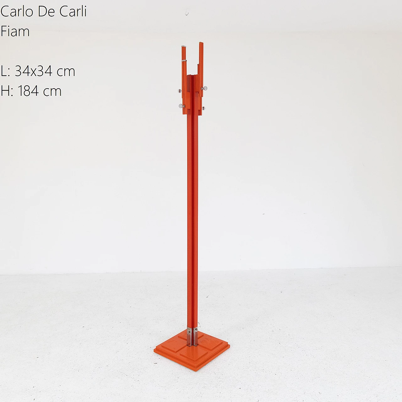 Floor coat rack by Carlo De Carli for Fiam, 1970s 1